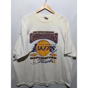 2004 Los Angeles Lakers Nba Playoffs Champions Tee Shirt 4 Size Xxxl